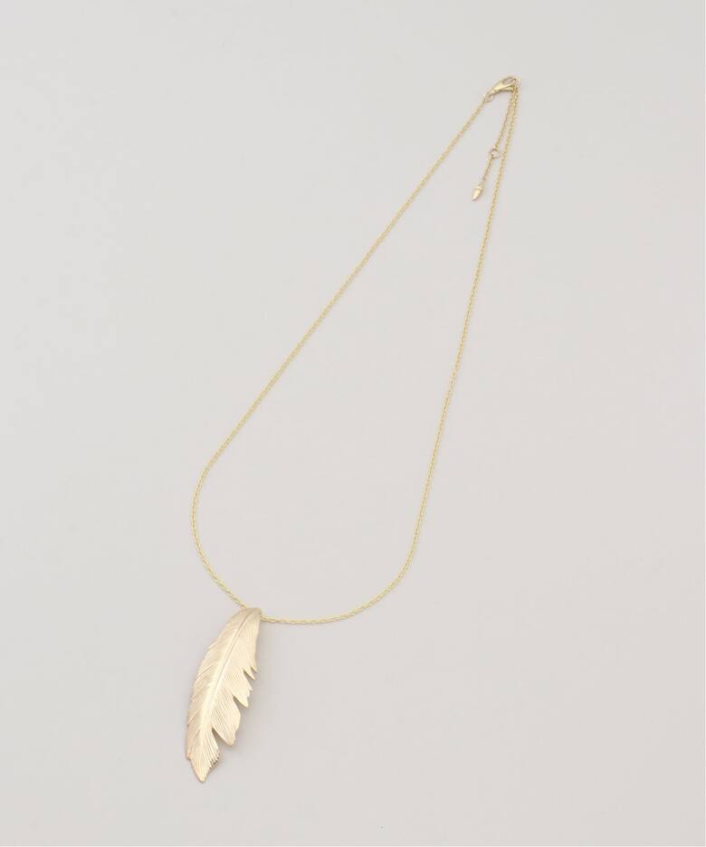 MANON JEWELRY/マノン ジュエリー】 feather pendant big thic 