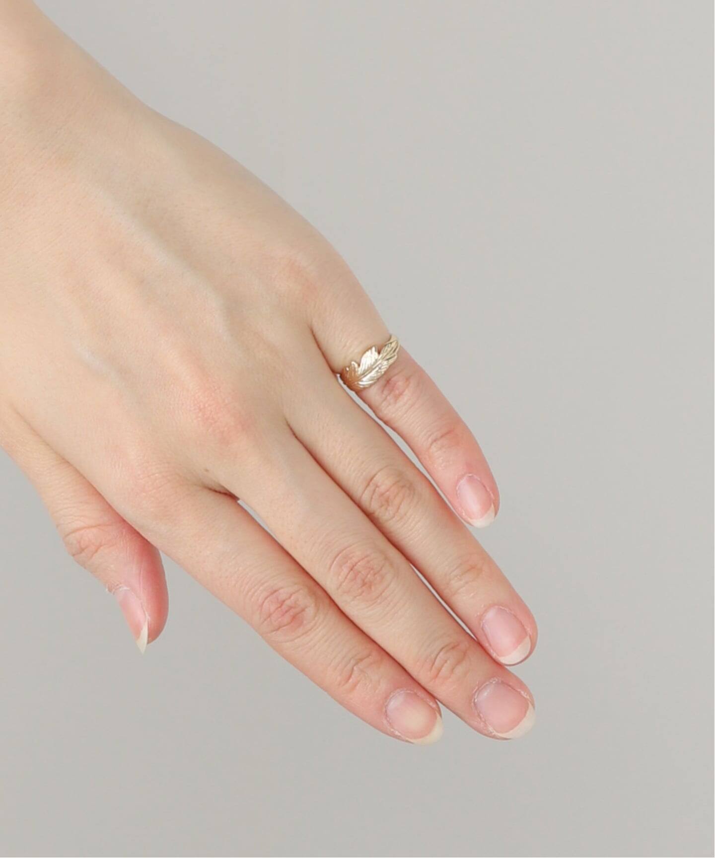 MANON JEWELRY/マノン ジュエリー】 Feather Pinky Ring 2.5（リング