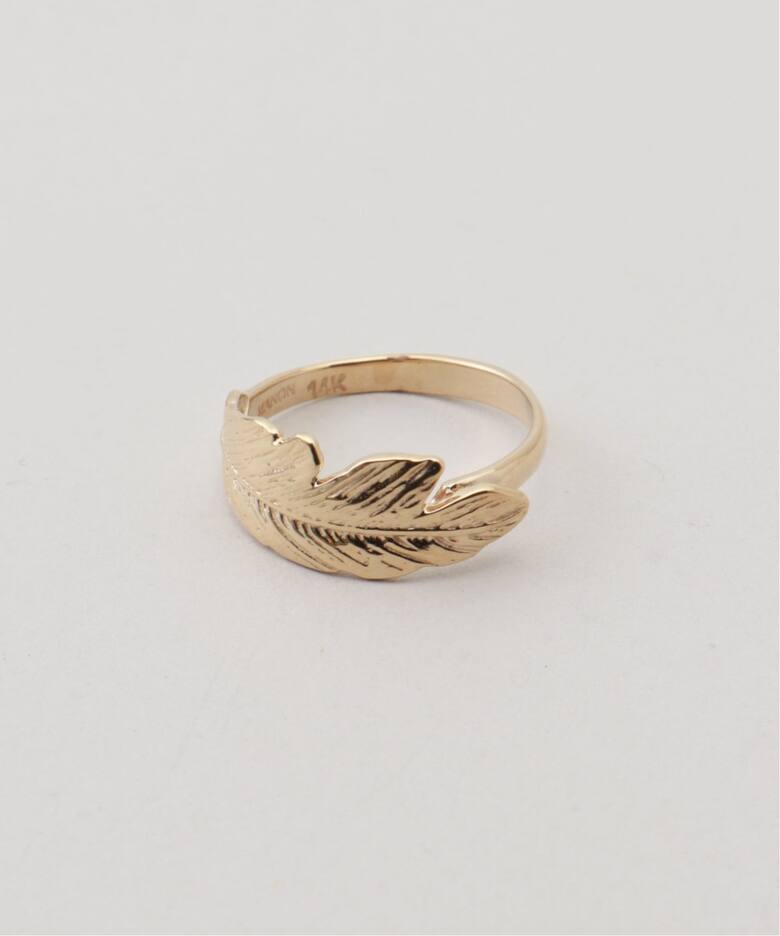MANON JEWELRY/マノン ジュエリー】 feather pinky ring 3.0（リング 