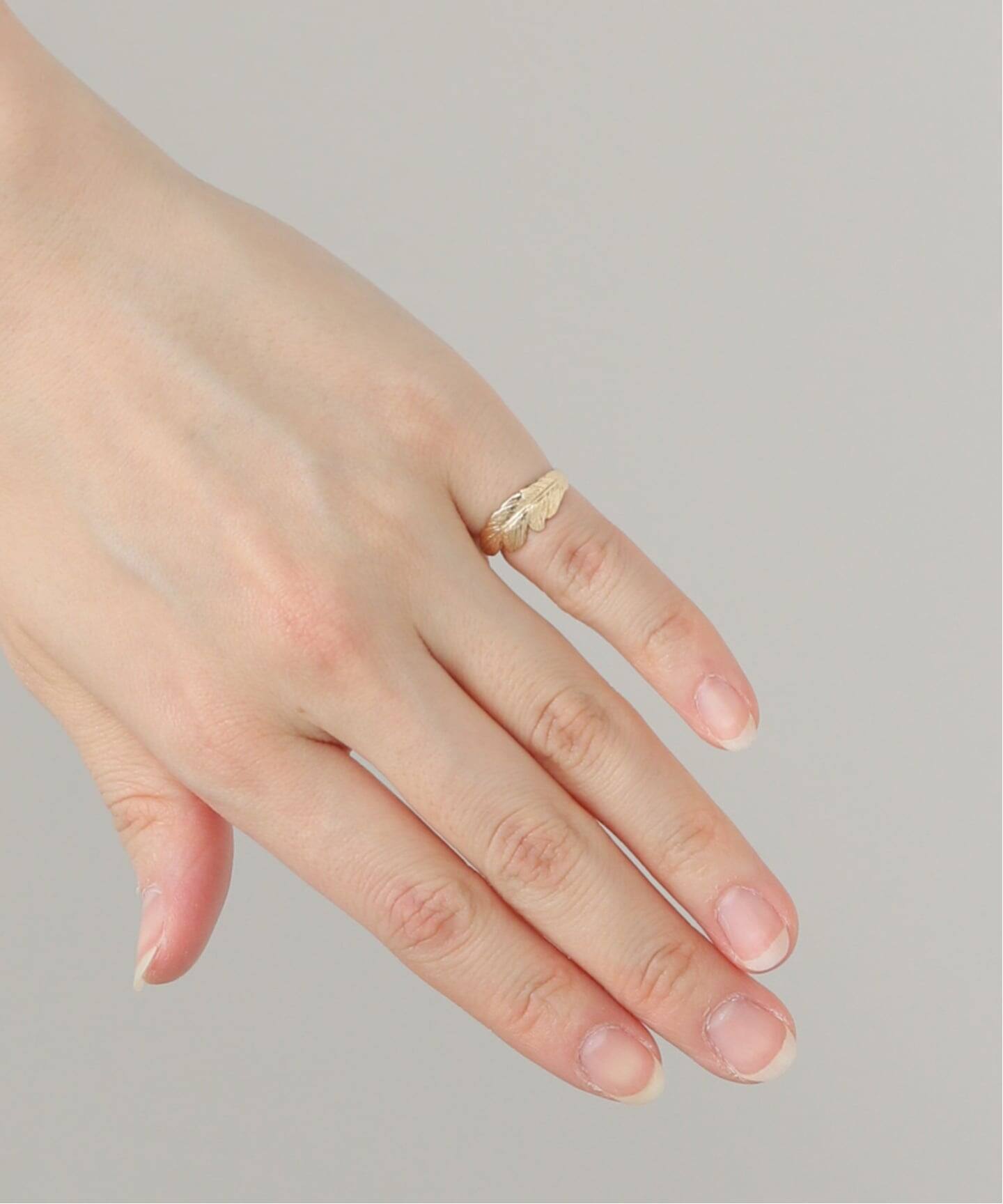 MANON JEWELRY/マノン ジュエリー】 feather pinky ring 3.0（リング