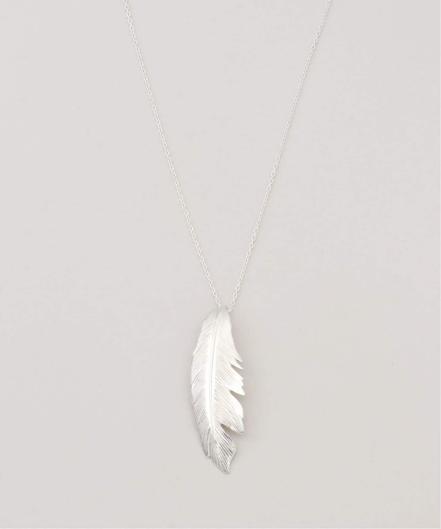 MANON JEWELRY/マノン ジュエリー】 feather pendant big thic