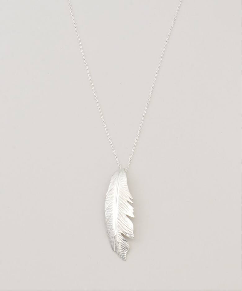 MANON JEWELRY/マノン ジュエリー】 feather pendant big thic 