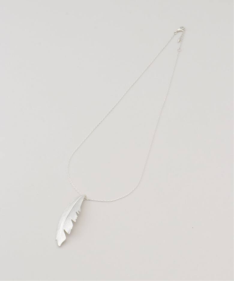 MANON JEWELRY/マノン ジュエリー】 feather pendant big thic 