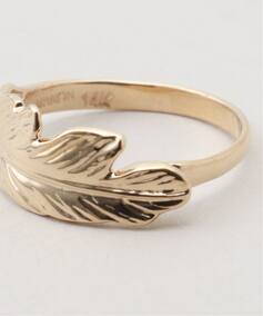 MANON JEWELRY/マノン ジュエリー】 feather pinky ring 3.5（リング 