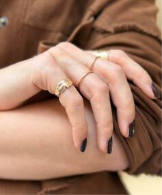 MANON JEWELRY/マノン ジュエリー】 feather pinky ring 3.5（リング 