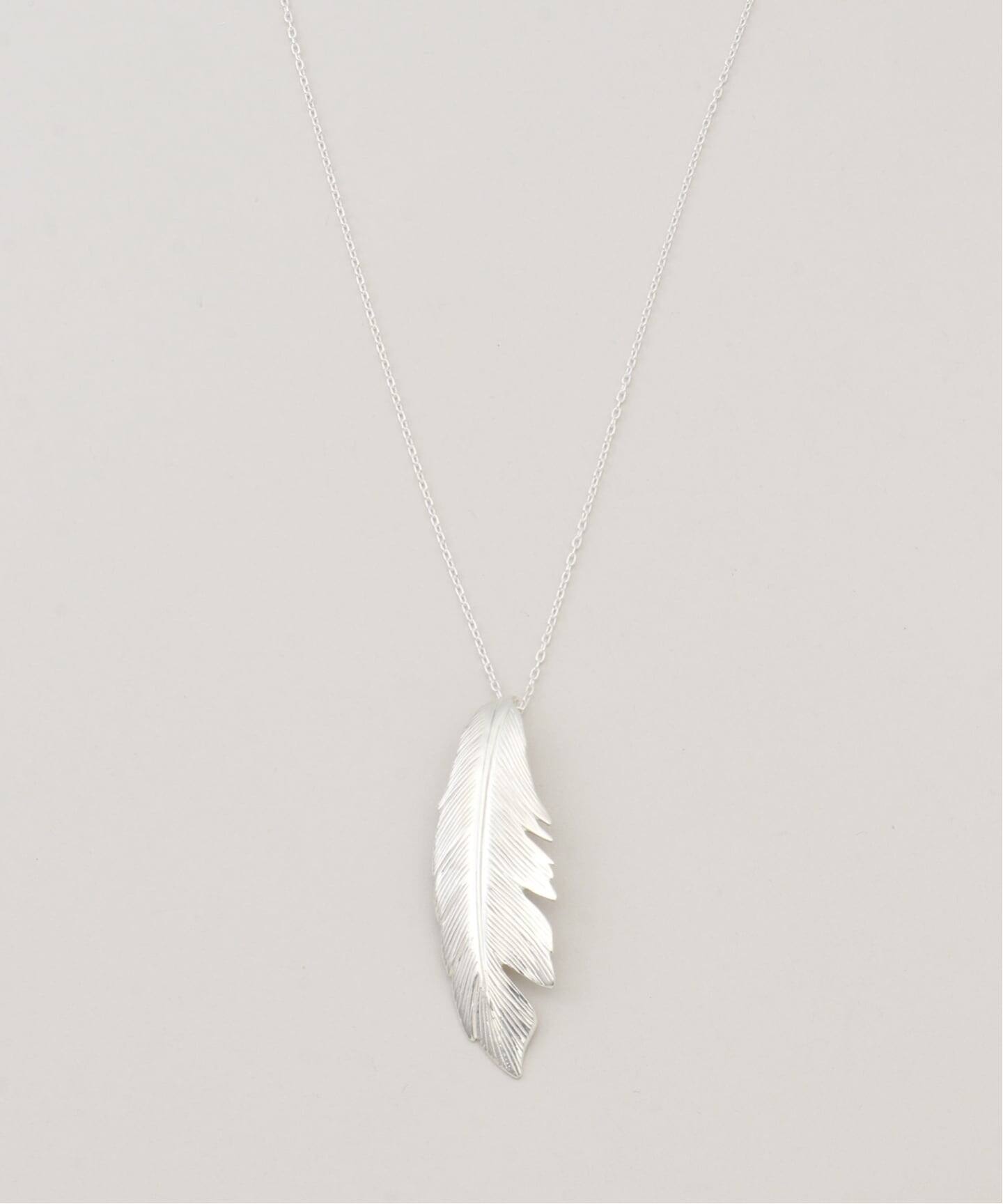MANON JEWELRY/マノン ジュエリー】 feather pendant 47.5cm