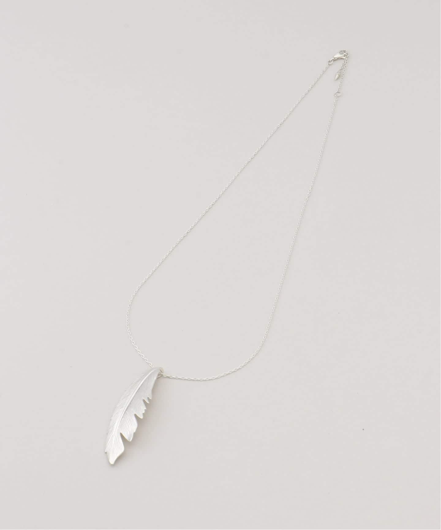 マノンMANON JEWELRYフェザーペンダントネックレス☆シルバー MANON JEWELRY/マノン ジュエリー】 feather pendant 47.5cm