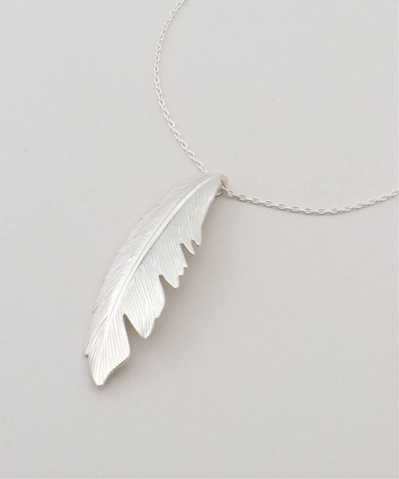 MANON JEWELRY/マノン ジュエリー】 feather pendant 47.5cm 