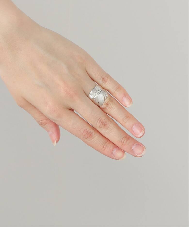 MANON JEWELRY/マノン ジュエリー】 feather ring SV 6.0（リング）｜L 