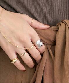 MANON JEWELRY/マノン ジュエリー】 feather ring SV 9.0（リング）｜L 
