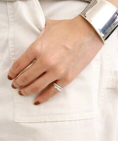 MANON JEWELRY/マノン ジュエリー】 feather pinky ring SV（リング 