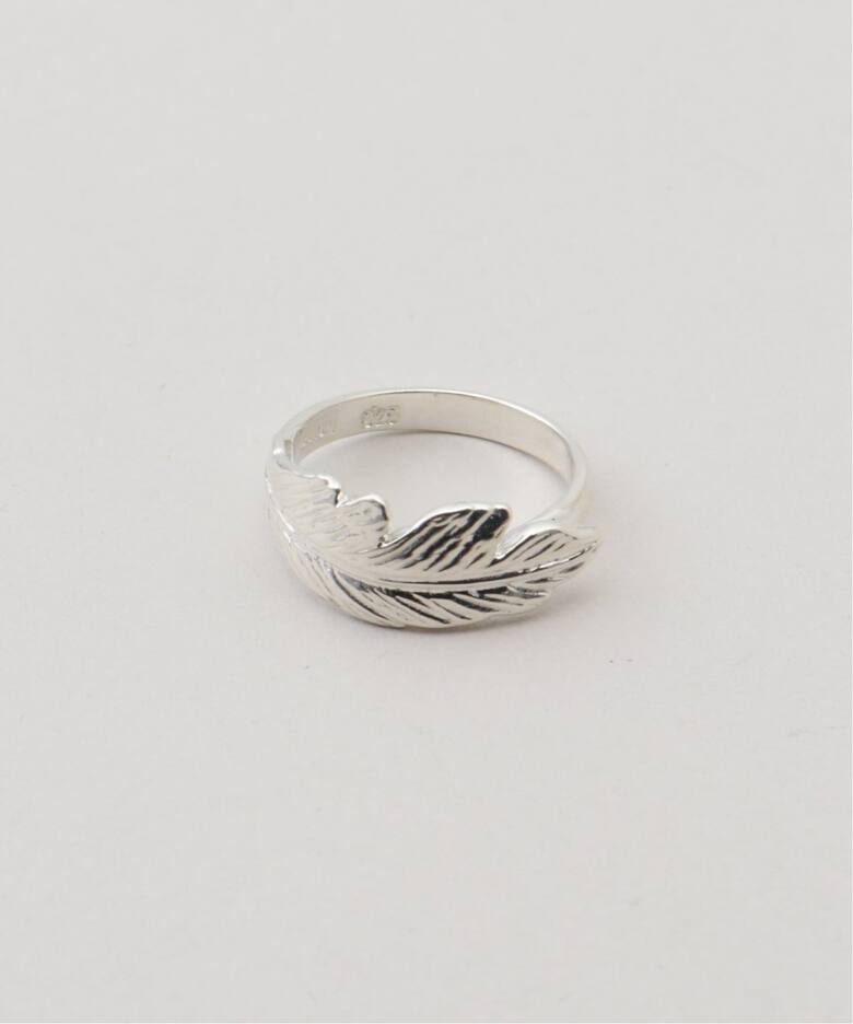 MANON JEWELRY/マノン ジュエリー】 feather pinky ring（リング）｜L 