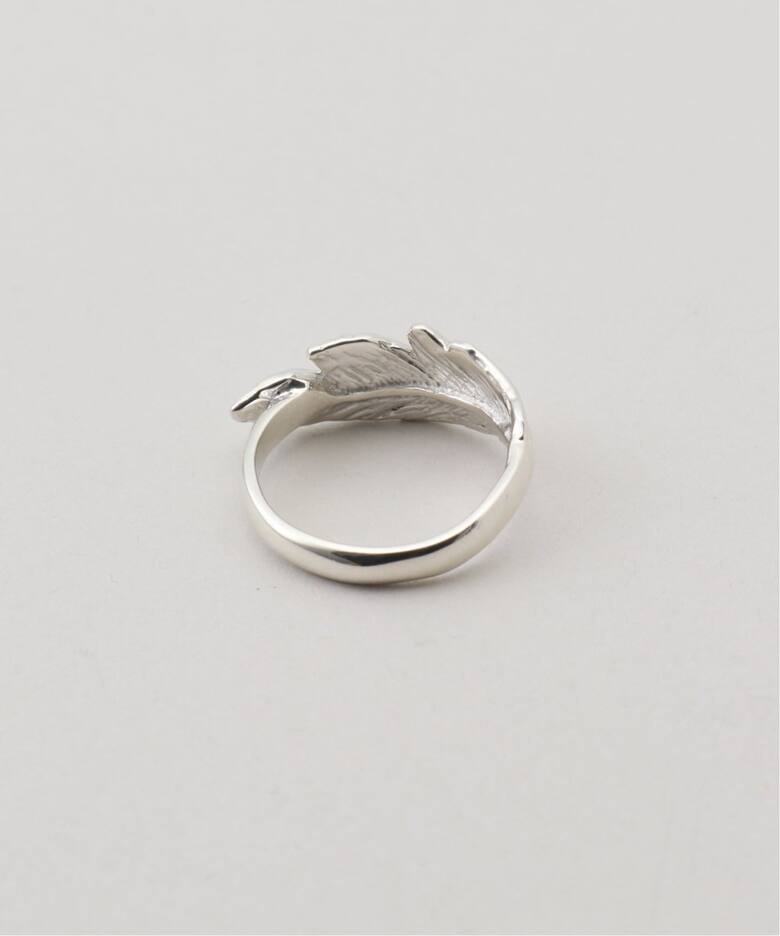 MANON JEWELRY/マノン ジュエリー】 feather pinky ring（リング）｜L 