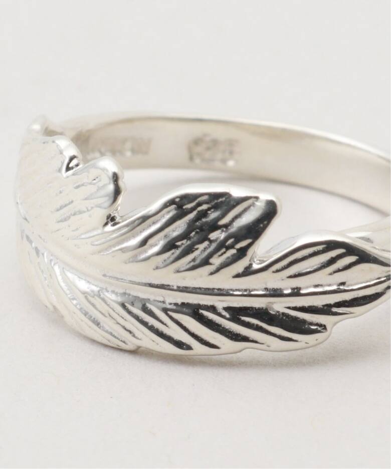MANON JEWELRY/マノン ジュエリー】 feather pinky ring（リング）｜L 