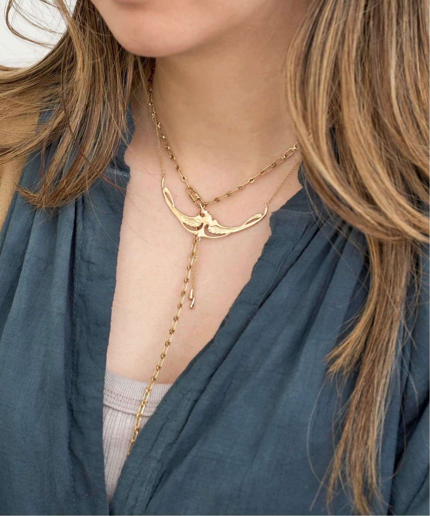 MANON JEWELRY/マノン ジュエリー】 Phenix Necklace（ネックレス）｜L