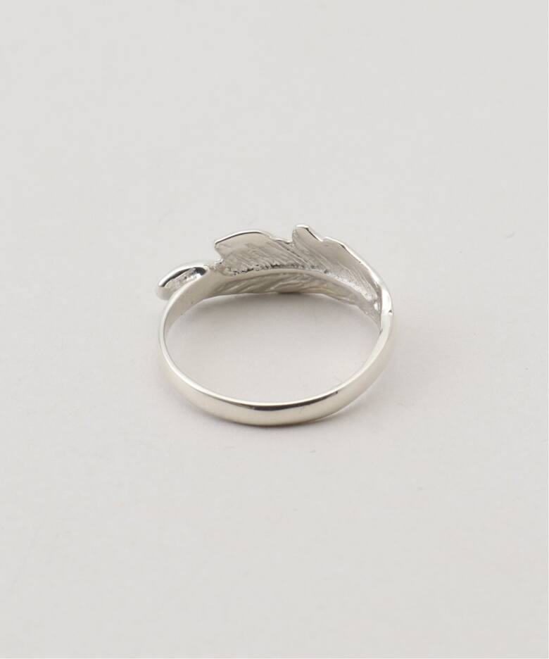 MANON JEWELRY/マノン ジュエリー】 feather pinky ring（リング）｜L 
