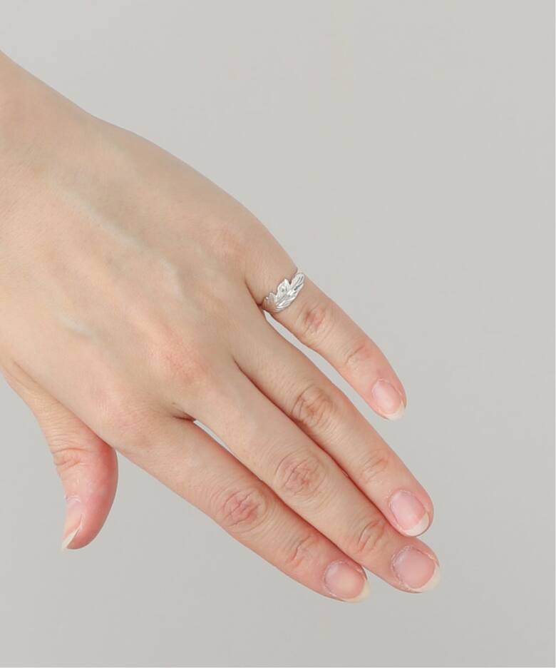 MANON JEWELRY/マノン ジュエリー】 feather pinky ring（リング）｜L 