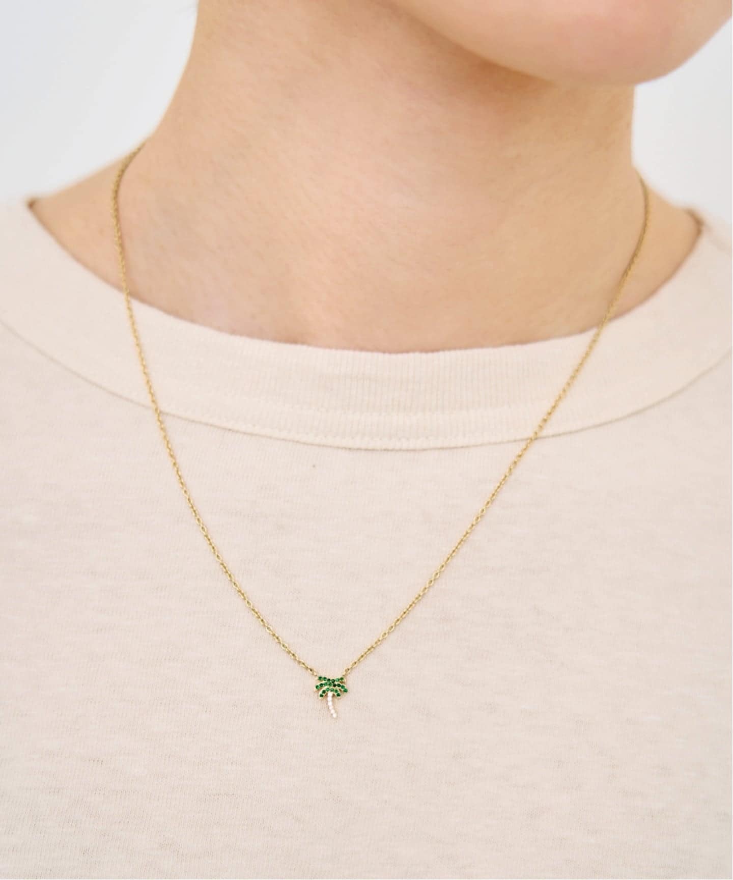 ROXANNE FIRST/ロクサンヌ ファースト】 Tsavorite&Diamond Palm Tree