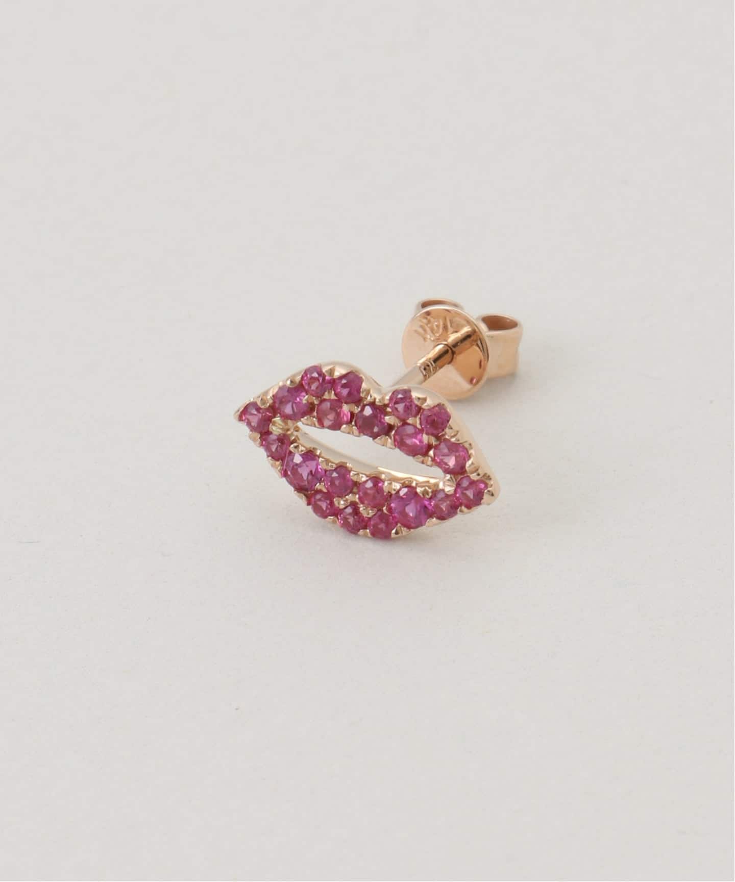ROXANNE FIRST/ロクサンヌ ファースト】 Pink Sapphire Kiss Earring