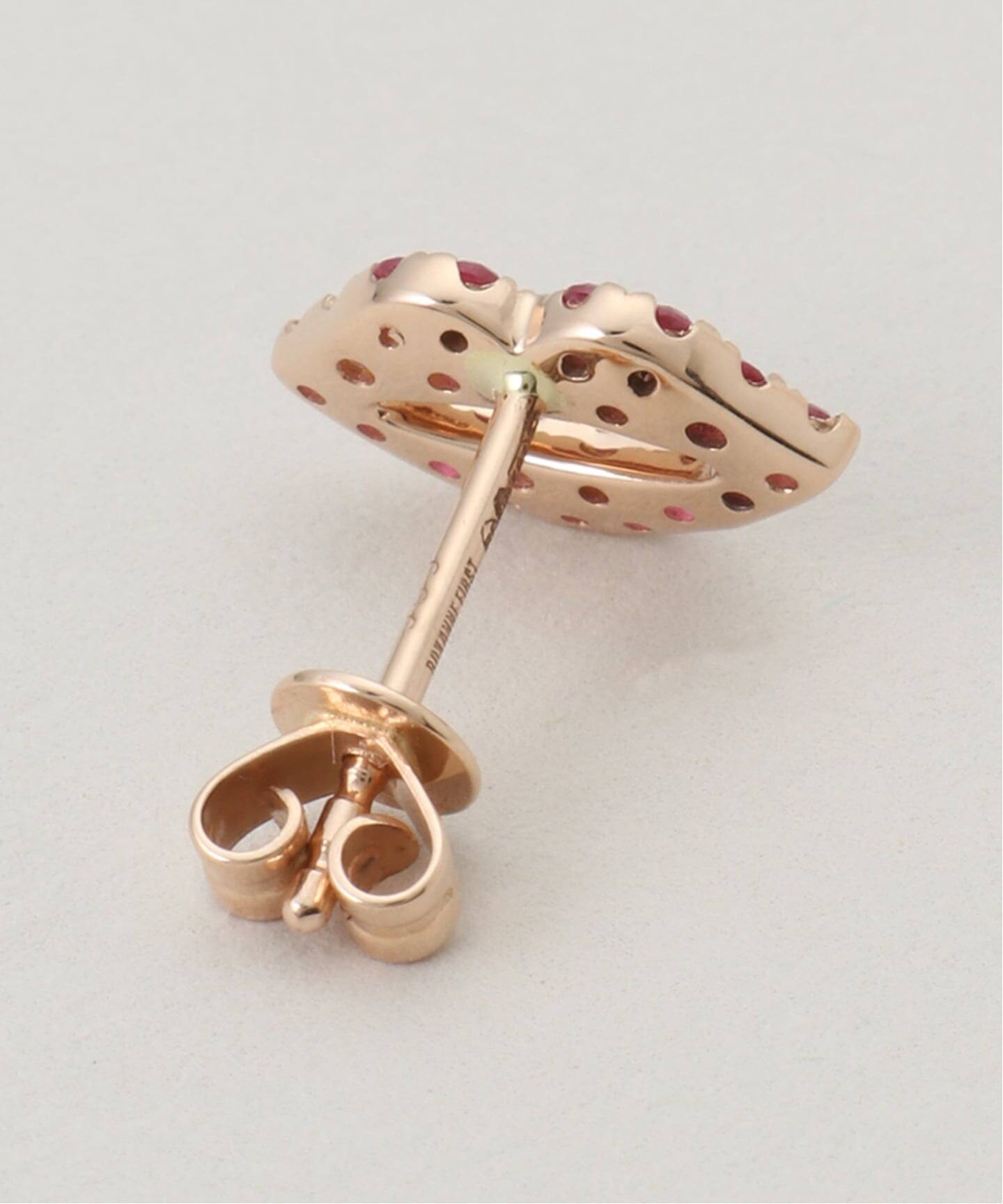ROXANNE FIRST/ロクサンヌ ファースト】 Pink Sapphire Kiss Earring 