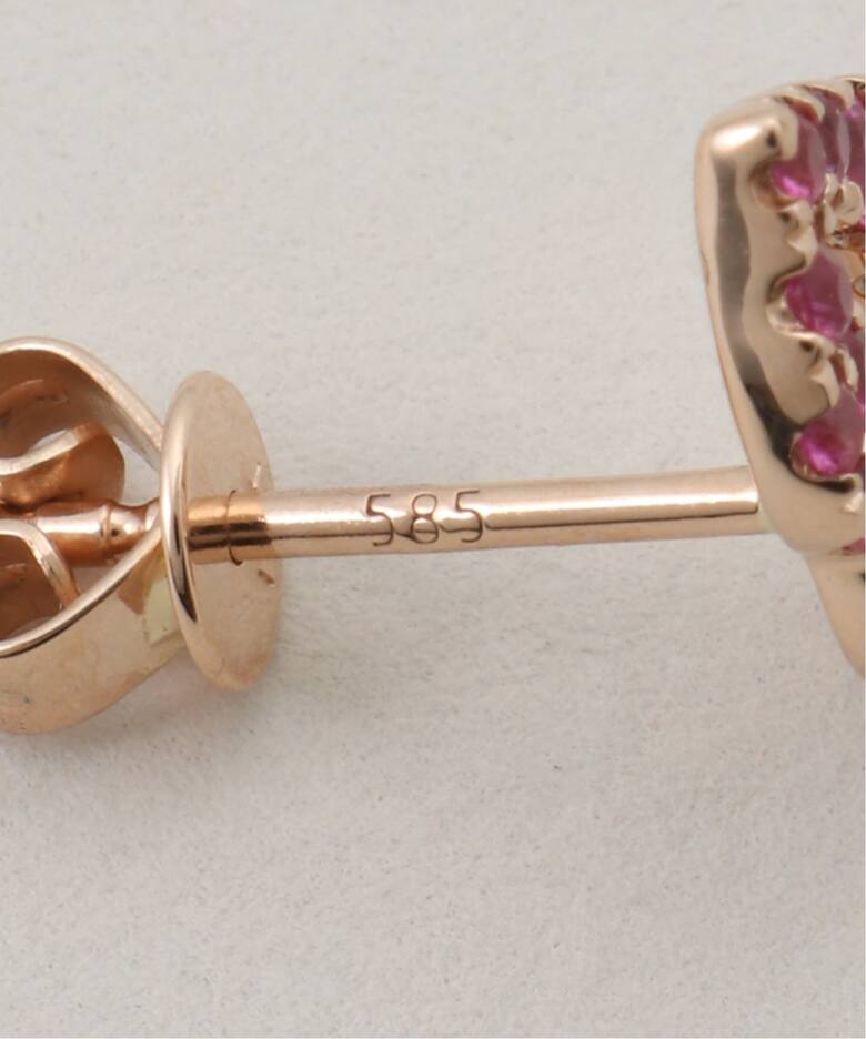 ROXANNE FIRST/ロクサンヌ ファースト】 Pink Sapphire Kiss Earring 