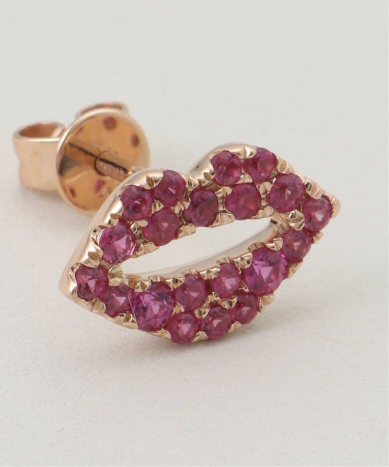 ROXANNE FIRST/ロクサンヌ ファースト】 Pink Sapphire Kiss Earring 