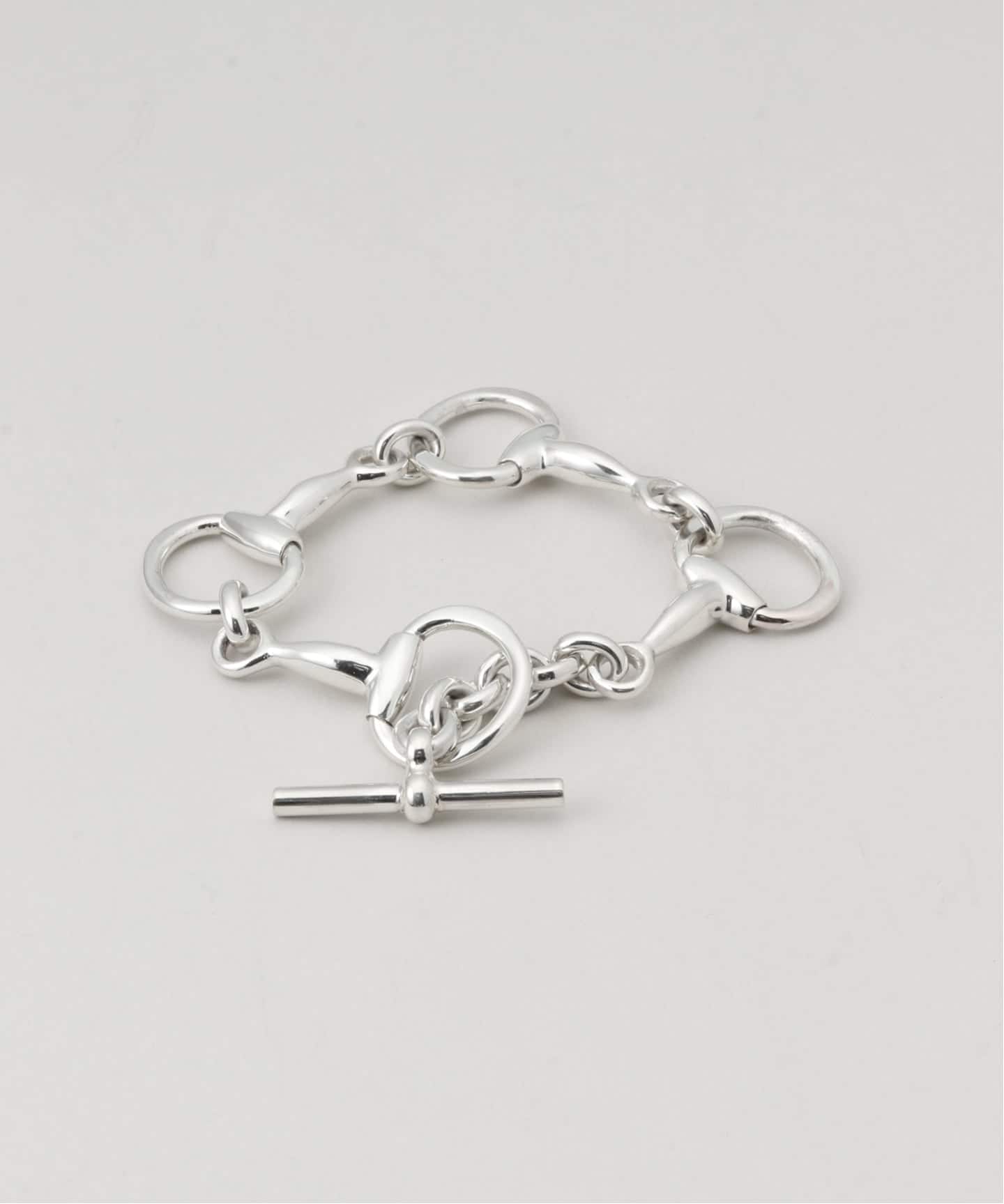美品 LAVER ラバー FOUR BIT CHAIN T BAR LAVER/ラバー】 FOUR BIT CHAIN T BAR（ブレスレット・バングル）｜L