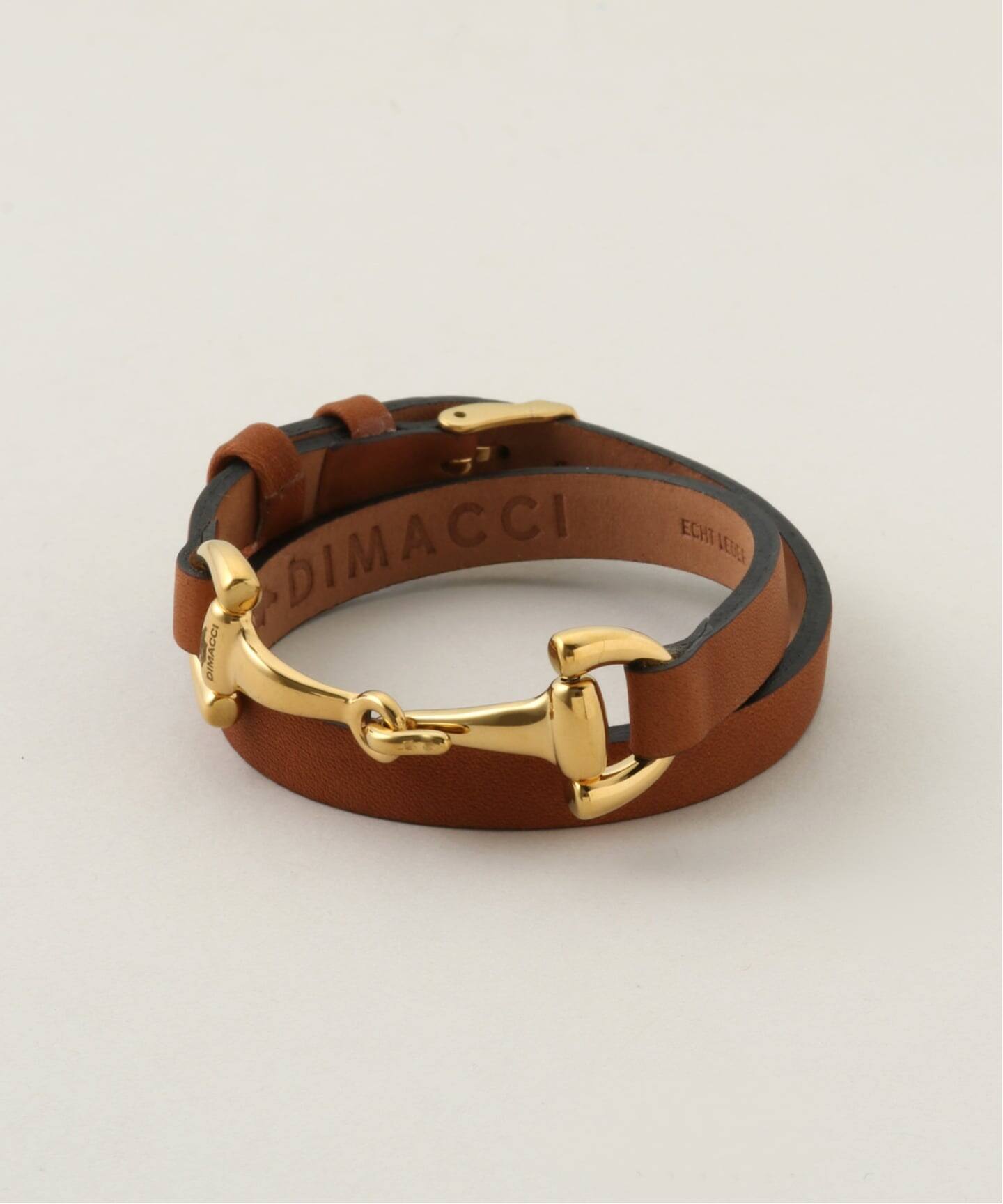 DIMACCI/ディマッチ】 LEATHER BRACELET（ブレスレット・バングル）｜L 