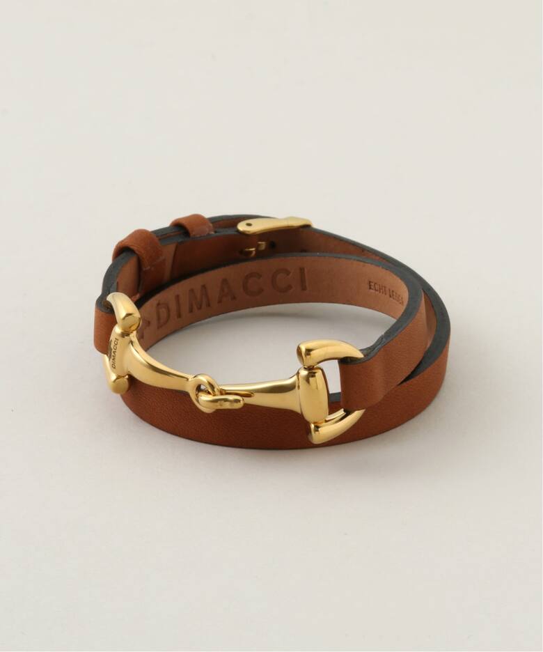 DIMACCI/ディマッチ】 LEATHER BRACELET（ブレスレット・バングル）｜L 