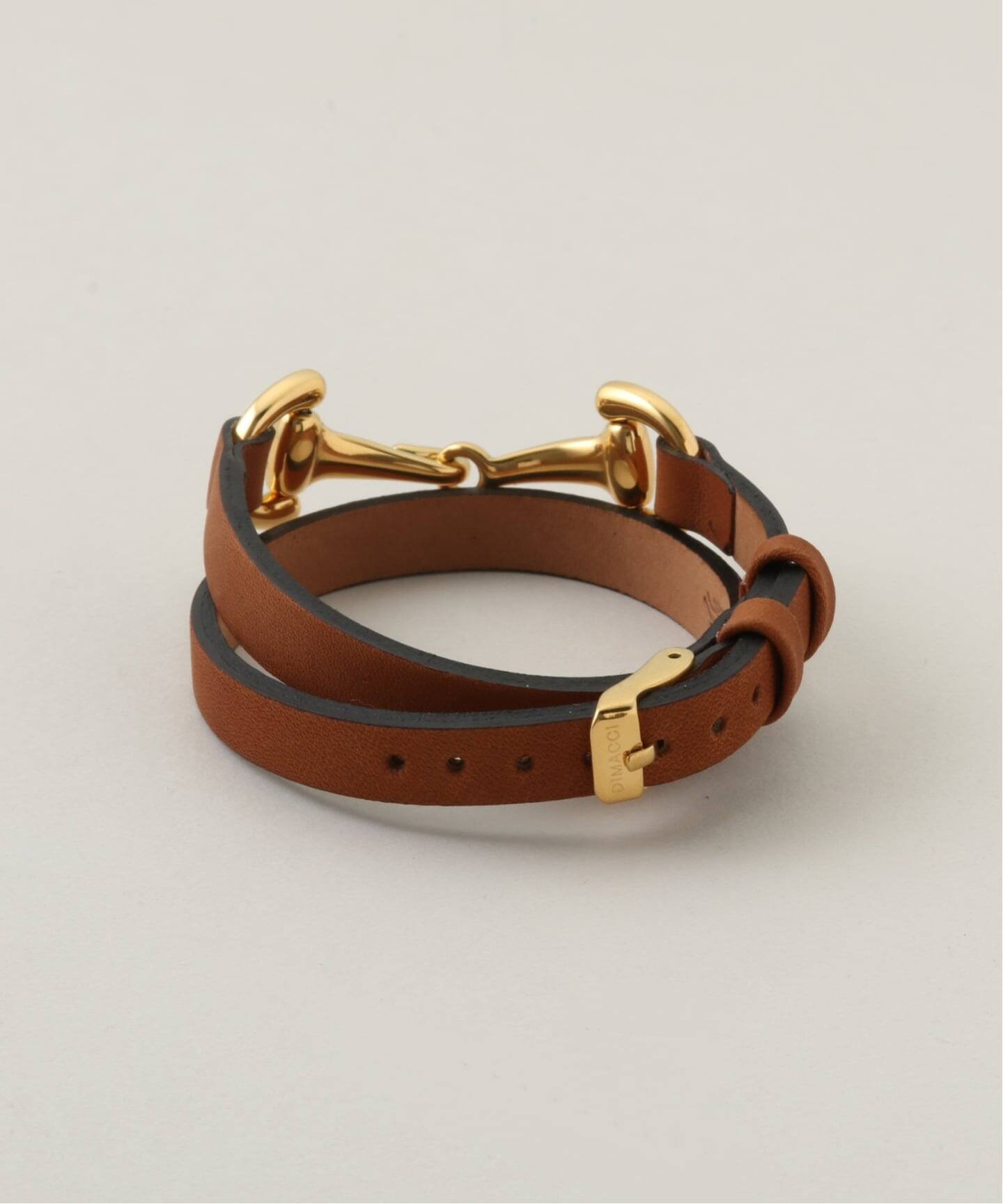 DIMACCI/ディマッチ】 LEATHER BRACELET（ブレスレット・バングル）｜L 