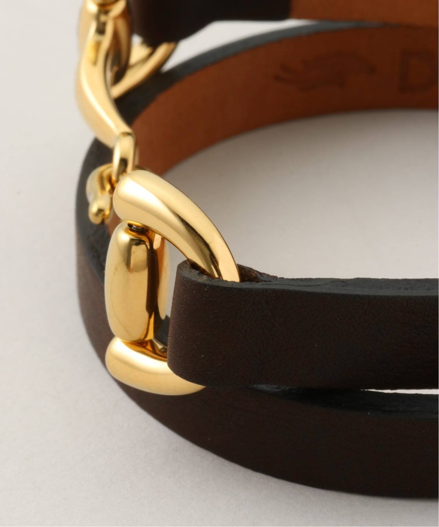 DIMACCI/ディマッチ】 LEATHER BRACELET（ブレスレット・バングル）｜L 