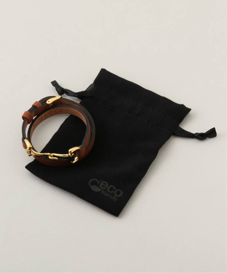 DIMACCI/ディマッチ】 LEATHER BRACELET（ブレスレット・バングル）｜L 