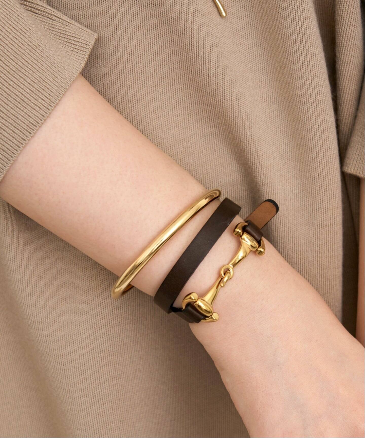 DIMACCI/ディマッチ】 LEATHER BRACELET（ブレスレット・バングル）｜L 