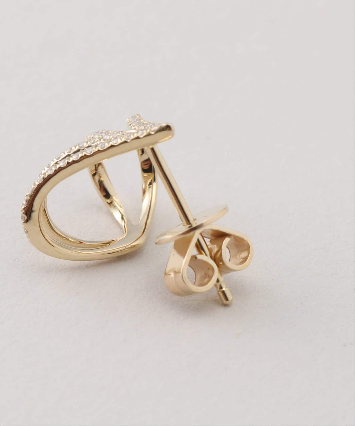 GABRIELA ARTIGAS 14K✕ダイヤ　 片耳用ピアス GABRIELA ARTIGAS/ガブリエラ アルティガス】 APSE CAGE EARRING