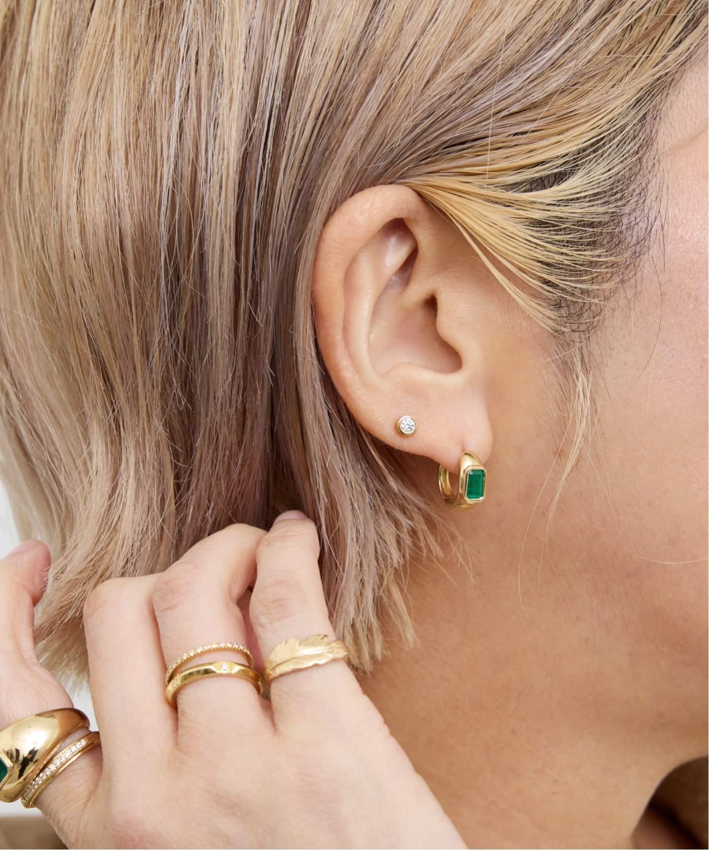 GABRIELA ARTIGAS/ガブリエラ アルティガス】 BALLOON EMERALD EARRING