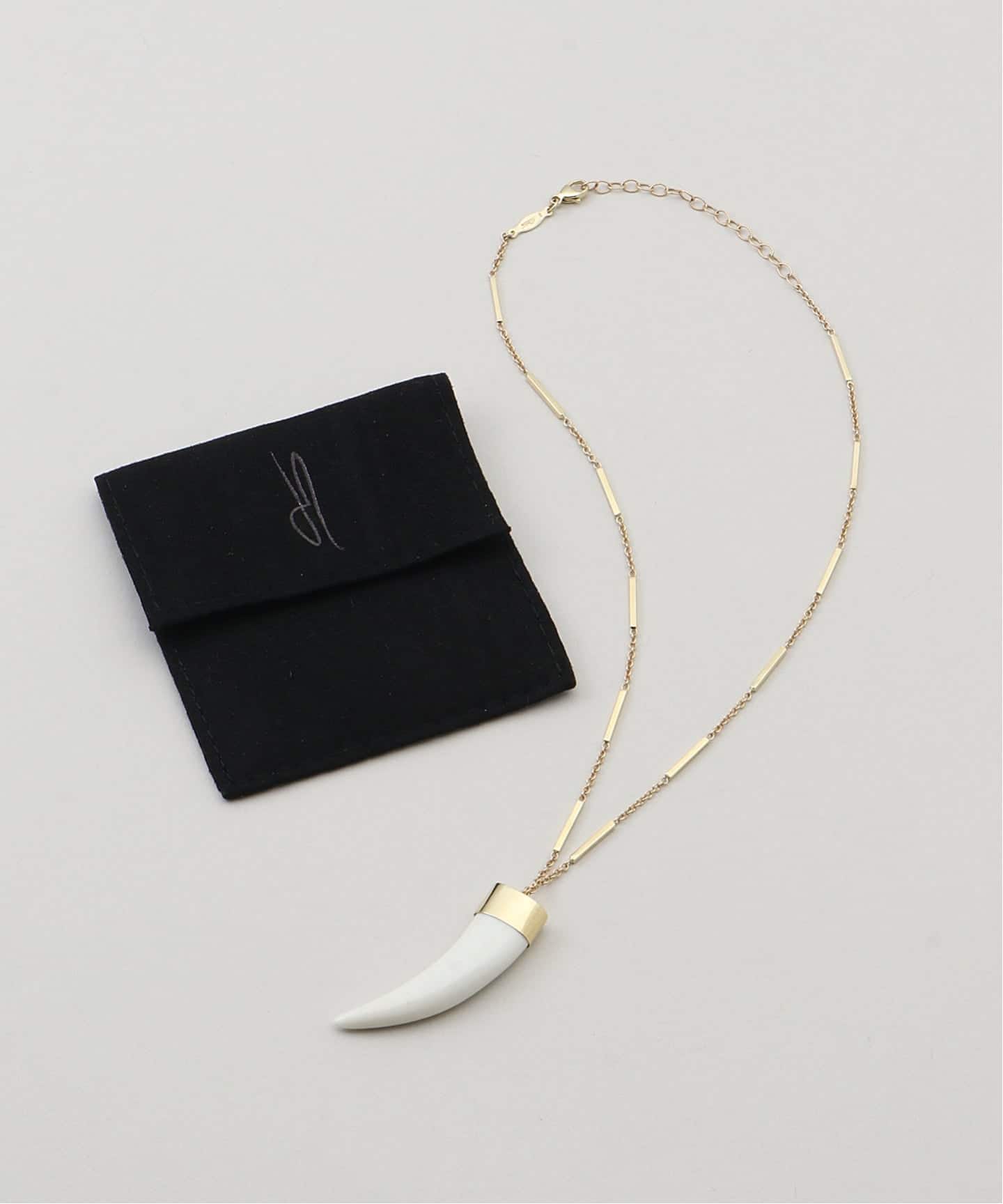 JACQUIE AICHE/ジャッキー アイチェ】BONE TUSK NECKLACE（ネックレス