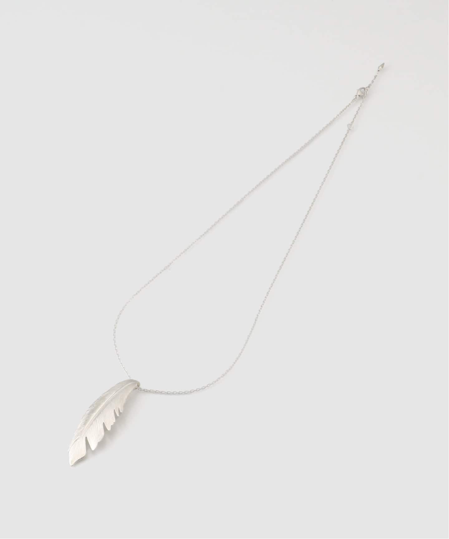 MANON JEWELRY/マノン ジュエリー】feather pendant big thic