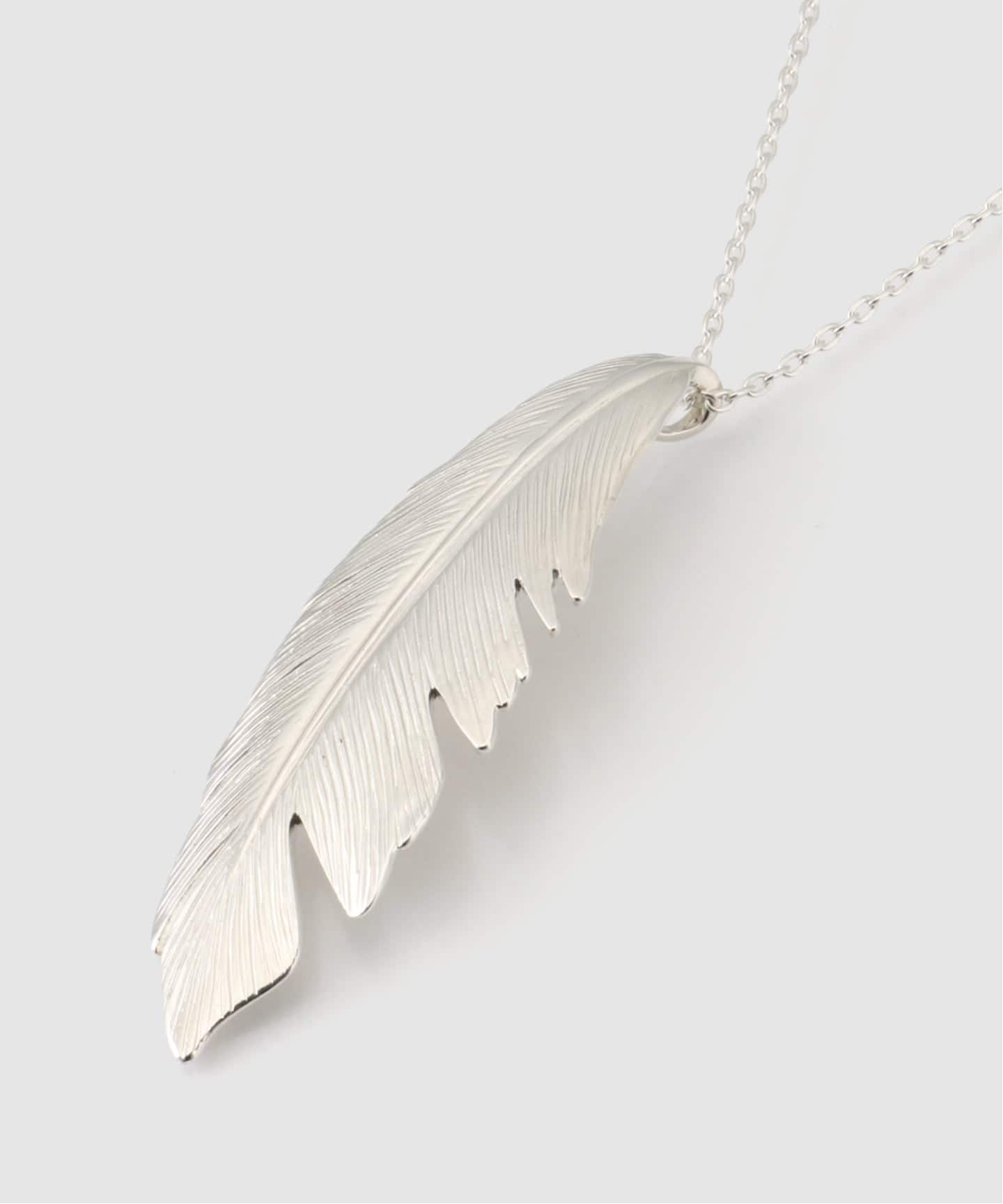 Manon Jewelry Feather ネックレス Big SS MANON JEWELRY/マノン ジュエリー】feather pendant big thic