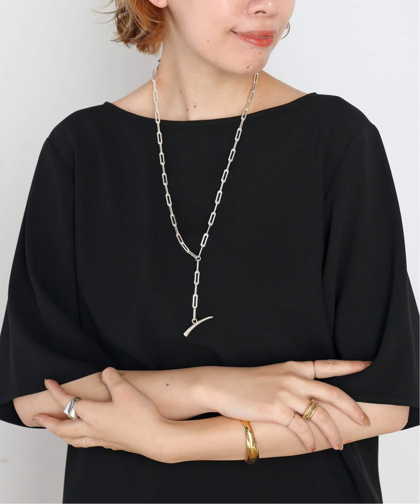 GABRIELA ARTIGAS】SILVER Tusk Lariat Neck（ネックレス）｜AP STUDIO
