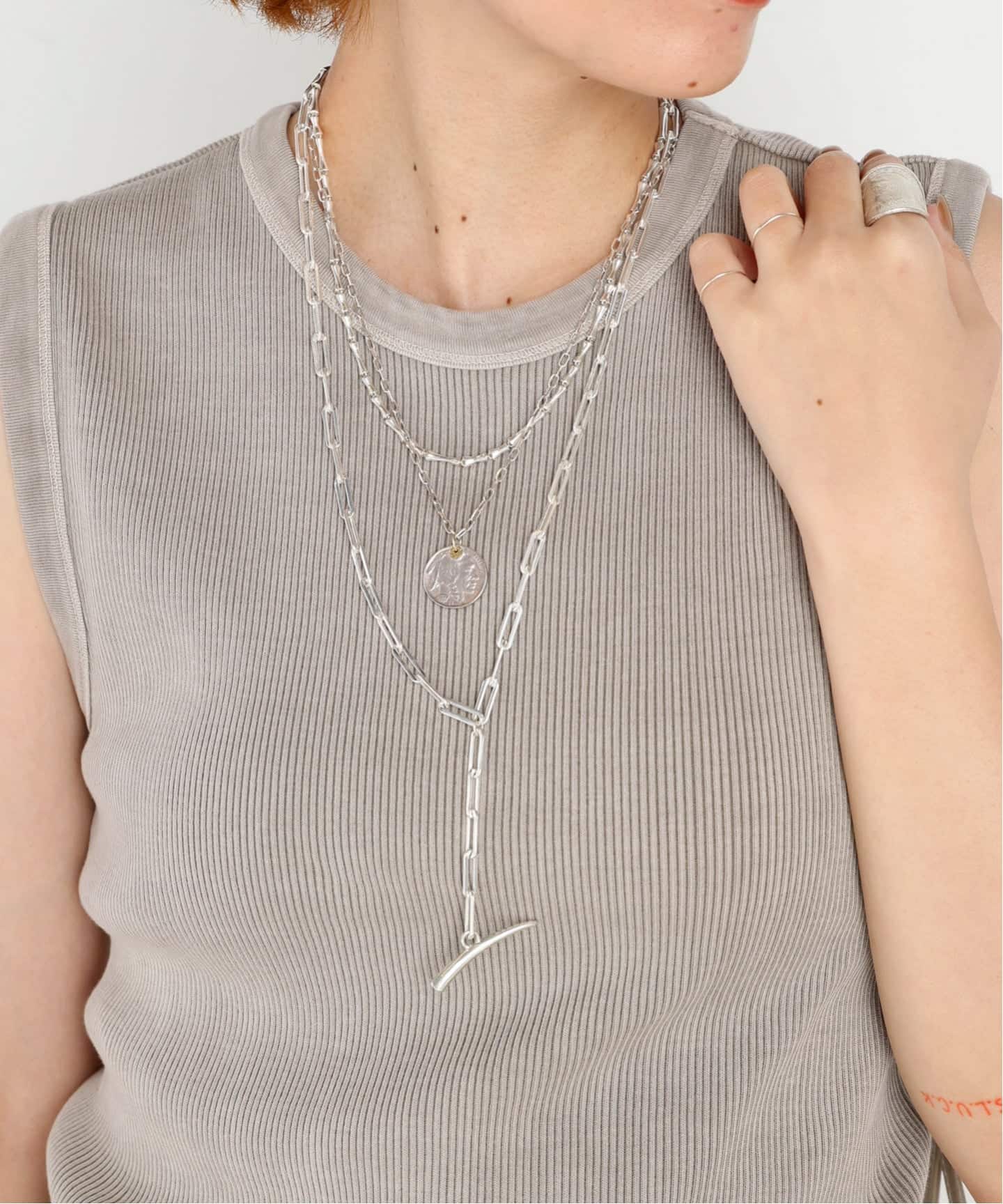 GABRIELA ARTIGAS】SILVER Tusk Lariat Neck（ネックレス）｜AP STUDIO