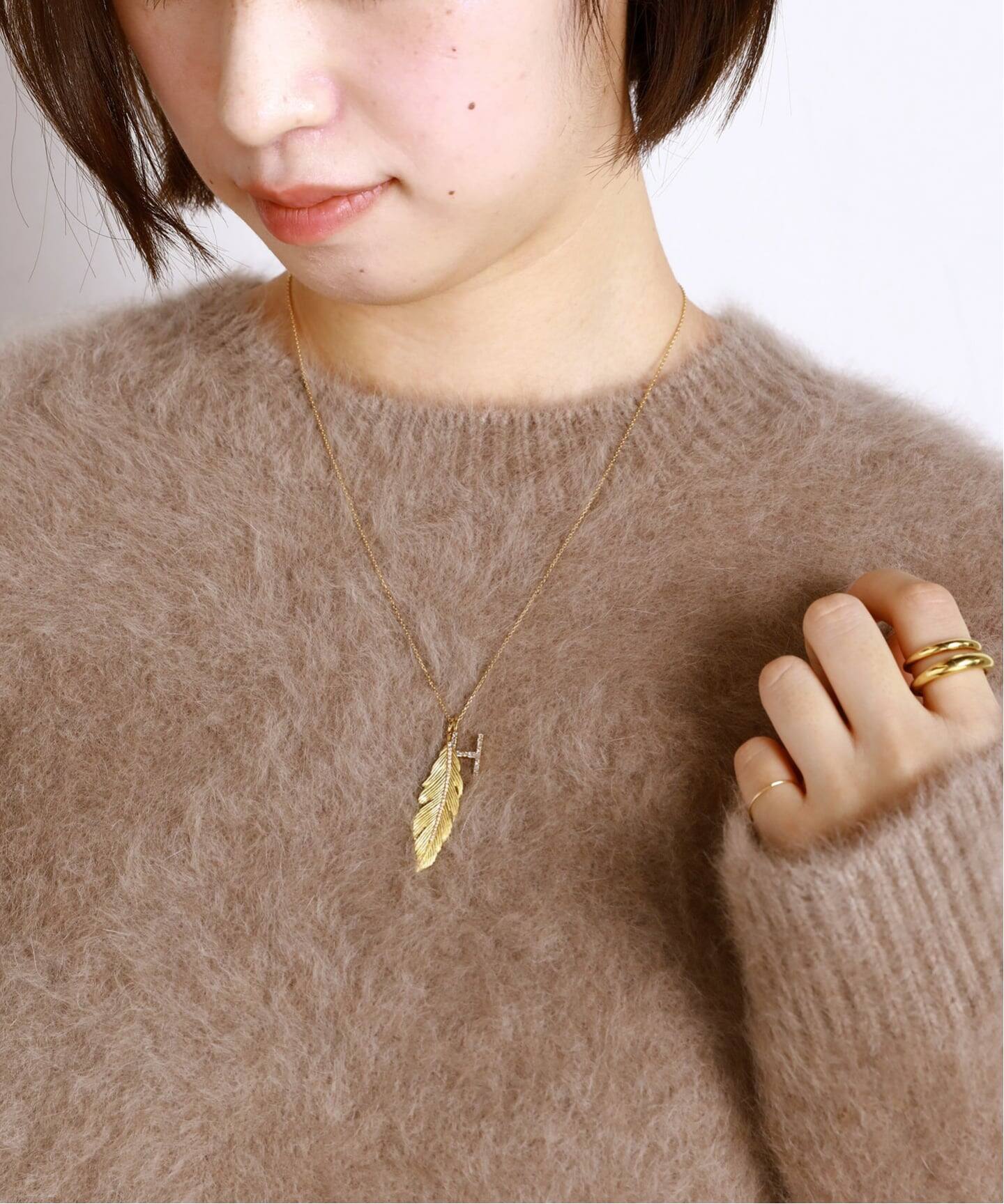 GIGI/ジジ】EXCLUSIVE Necklace DIAMOND×feather（ネックレス）｜AP