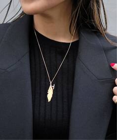 GIGI/ジジ】EXCLUSIVE Necklace DIAMOND×feather（ネックレス）｜AP 