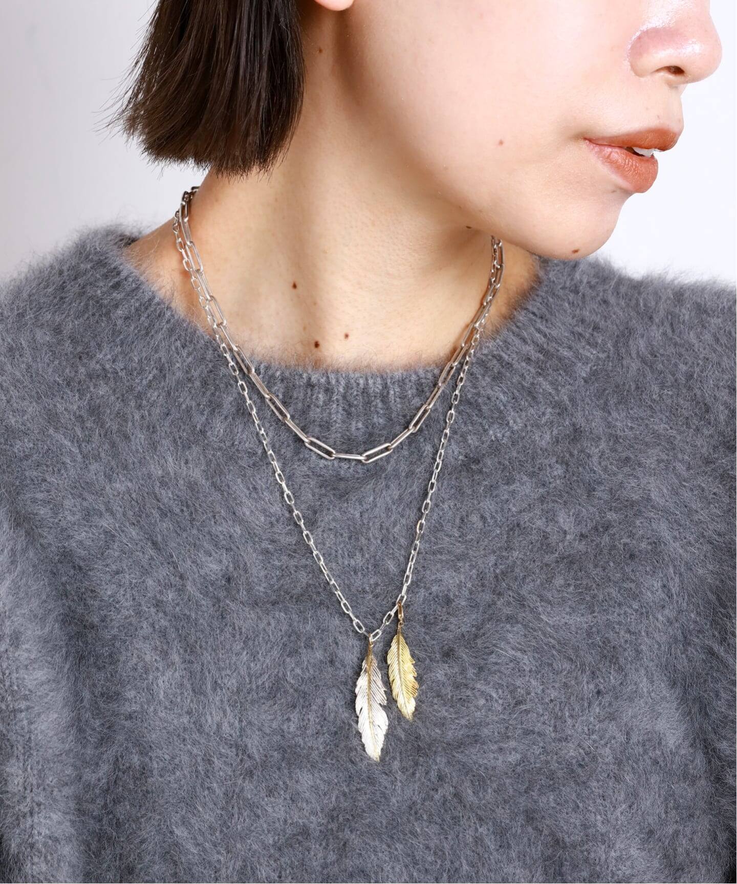 GIGI/ジジ】EXCLUSIVE Necklace2 feather×feather（ネックレス）｜AP