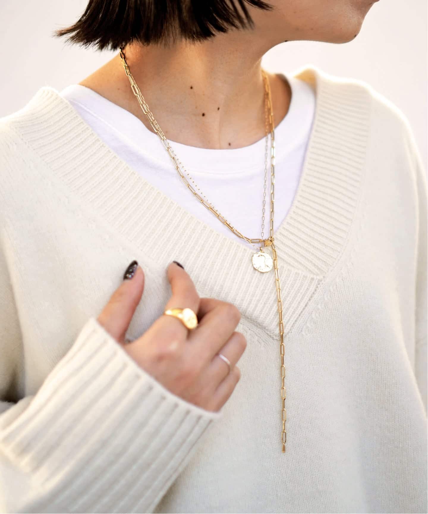 AP STUDIO 【GIGI/ジジ】スクエアケーブルネックレス 予約》【GIGI/ジジ】スクエアケーブルネックレス（ネックレス）｜AP