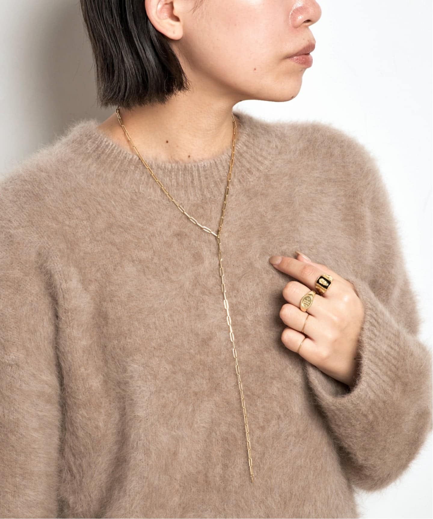 AP STUDIO 【GIGI/ジジ】スクエアケーブルネックレス 予約》【GIGI/ジジ】スクエアケーブルネックレス（ネックレス）｜AP