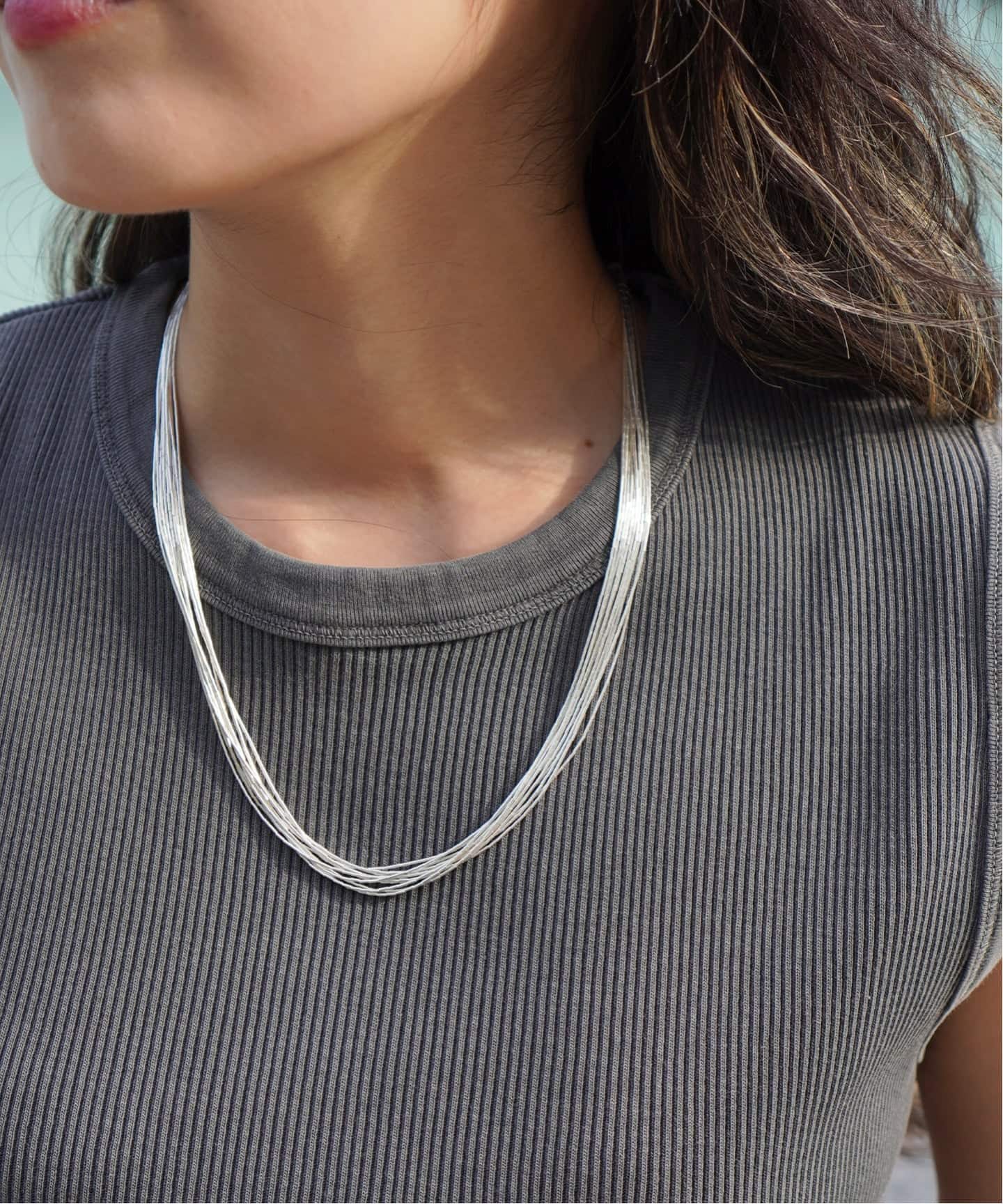Harpo/ハルポ】Skinny Bead Layered Necklace（ネックレス）｜AP