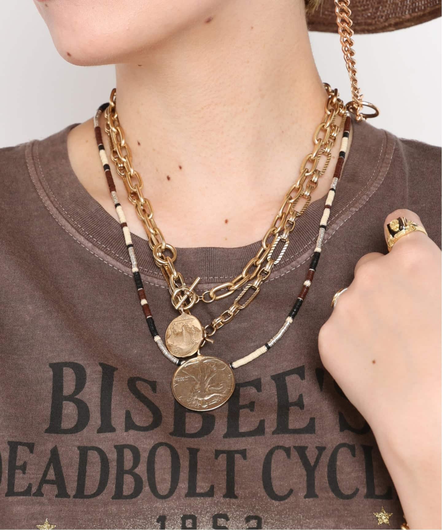 アクセサリー Lady JANIS SAVITT/ジャニス・サビット】lariat coin Necklace（ネックレス