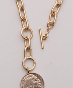 JANIS SAVITT/ジャニス・サビット】lariat coin Necklace（ネックレス 