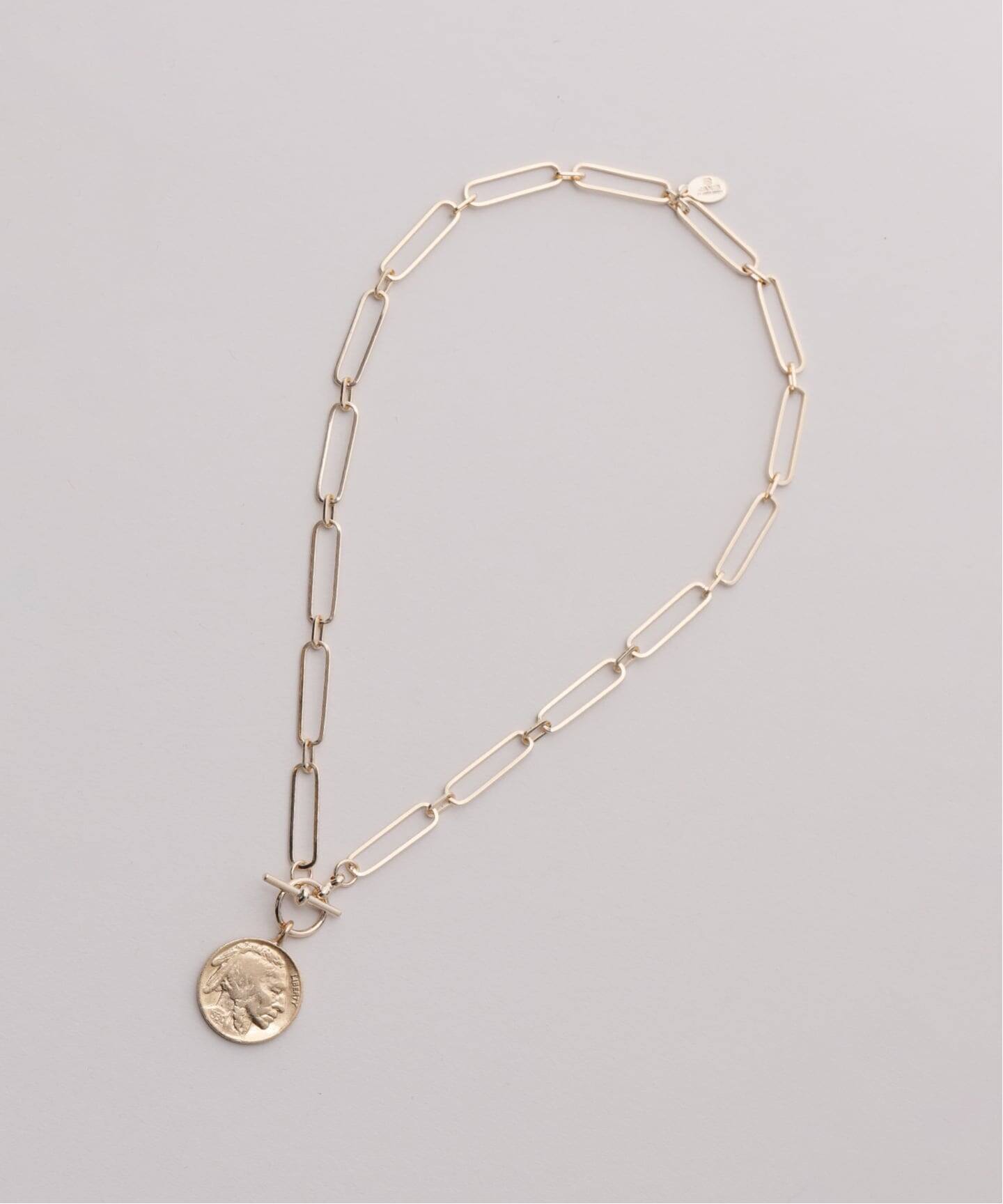 JANIS SAVITT/ジャニス・サビット】Lightweight chain coin Necklace
