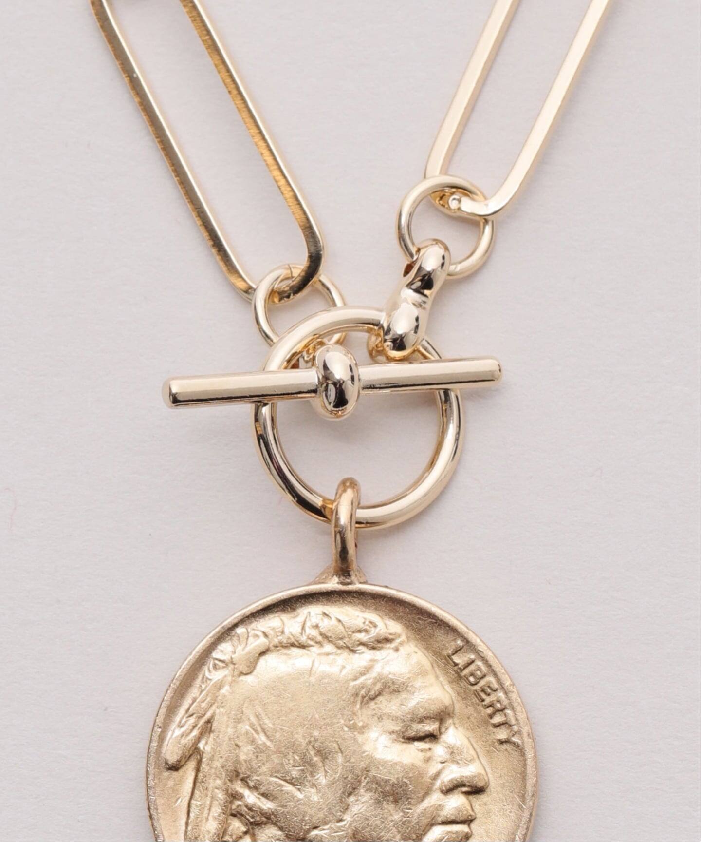 JANIS SAVITT/ジャニス・サビット】Lightweight chain coin Necklace